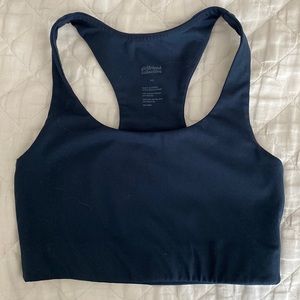 Girlfriend Collective Paloma Racerback Navy Bra